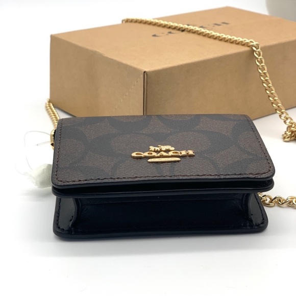Coach mini card case on chain - Picture 5 of 7